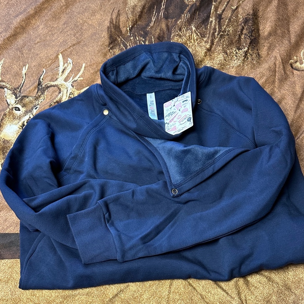 Latched mama harbor snap sweater